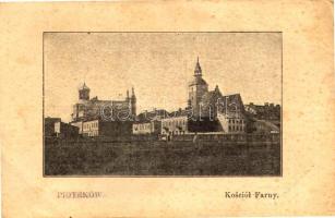 1915 Piotrków, Piotrków Trybunalski; Kosciól Farny / parish church (EB)