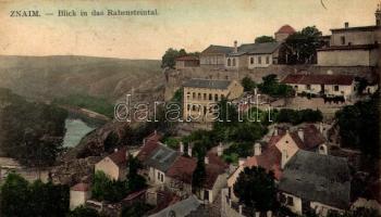 1911 Znojmo, Znaim; Blick in das Rabensteintal. Fournier & Haberler (fl)