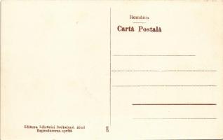 Nagyenyed, Aiud; Parte din piata principalla / Fő tér, Lang, Rosenthal & Palmhert üzlete, Schust...