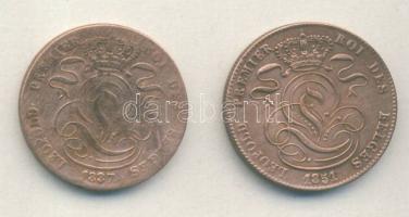 Belgium 1837. 5c + 1851. 5c T:2/3,3