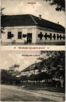 1915 Újszentiván (Szeged), Gazdakör, Gazdák Szövetsége, Községháza utcával (EB)