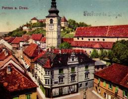 Ptuj, Pettau; general view. Verlag Josef Kasimir (EK)