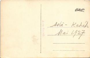 1927 Ada Kaleh, gőzhajó és uszályok / steamship and barges on the Danube. photo (EK)