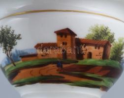 cca 1880, feltehetően francia, Biedermeier csésze, m: 7,5 cm