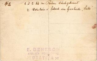 ~1927 Oravicabánya, Oravita; leégett épületek a tűz után / burnt down buildings after the fire. E. B...