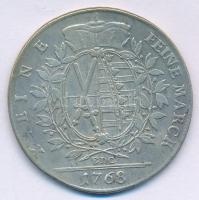 Német Államok / Szászország-Albertine 1768EDC Tallér Ag "III. Frigyes Ágost" Drezda (27,80...