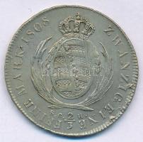 Német Államok / Szászország-Albertine 1808SGH 2/3T Ag "III. Frigyes Ágost" Drezda (14,02g)...