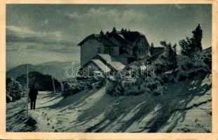 1920 Rax, Raxalpe; Ottoschutzhaus im Rauhreif / rest house, tourist house (small tear)