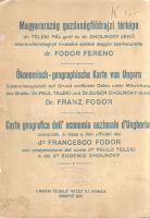 Magyarország gazdaságföldrajzi térképe. Teleki Pál és Cholnoky Jenő közreműködésével hivatalos adato...