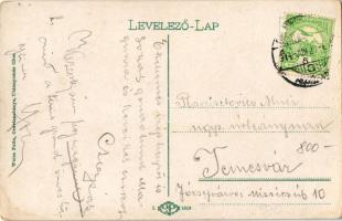 1914 Oravicabánya, Oravita; Új római katolikus polgári leány iskola. Weisz Félix kiadása / girl scho...