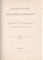 A veszprémi püspökség római oklevéltára. Monumenta Romana Episcopatus Vespremiensis. II. kötet. 1276...