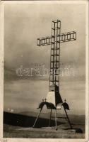 1942 Szemenik-hegység, Muntele Semenic, Muntii Semenicului; Kereszt / Cross. Casa de Recreatie a inv. Lehrerheim Garana-Wolfsberg, photo