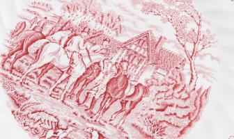 Myotts Country Life 6 darab lapos tányér. Jelzett, kis kopással, d: 25,5 cm