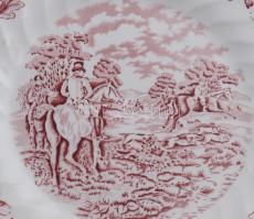 Myotts Country Life 6 darab süteményes tányér. Jelzett, kis kopással, d: 19,5 cm