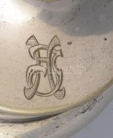 cca 1930, Ritka design petróleumlámpa, cilinderrel, kis pattogzással, m: 68 cm