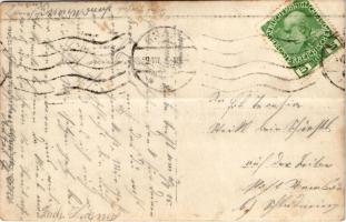 1915 Graz, osztrák-magyar katonák csoportképe Louis Kloss Hausadministrator irodája előtt / WWI K.u....