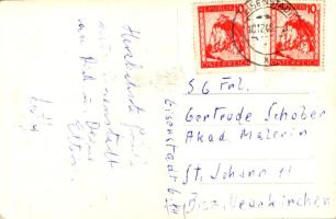 1948 Kismarton, Eisenstadt; látkép, Esterházy kastély / general view, castle (EK)