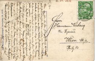 1912 Liberec, Reichenberg in Böhmen; Ankunft der Türken i. XI. 1912. / Turkish refugee soldiers who ...