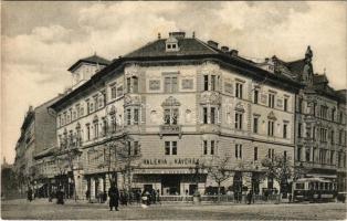 Budapest VIII. Szeiffert Antal Valéria kávéháza, villamos. József körút 87.