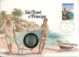 Sao Tomé és Principe 1977. 5D "FAO" felbélyegzett borítékban, bélyegzéssel, német nyelvű leírással T:UNC Sao Tomé and Principe 1977. 5 Dobras "FAO" in envelope with stamp and cancellation, with German description C:UNC