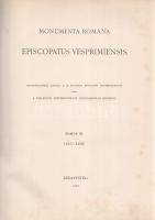 A veszprémi püspökség római oklevéltára. Monumenta Romana Episcopatus Vespremiensis. III. kötet. 141...
