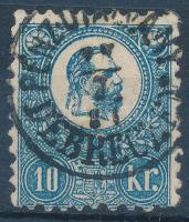 1871 Kőnyomat 10kr "PÉNZUTA(LV)ÁNY DEBRECZEN" (30.000 + Gudlin 250 pont)