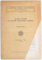 Angyal Endre : Lackner Kristóf és a barokk humanizmus kezdetei. A "Soproni Szemle" kiadván...