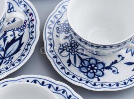 Kahla hagymamintás 6 darab csésze 6 darab aljjal, jelzett