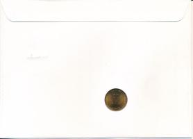 Mianmar 1983. 10p sárgaréz "FAO" felbélyegzett borítékban, bélyegzéssel, német nyelvű tájé...