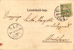 1902 Kossuth pénz. Egy forint bankjegy. Gersten Á. kiadása / Kossuth-Geld. Ein Gulden / Hungarian ba...