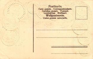 Tunis. Münzenkarte und Nationalflagge / Tunisian set of coins, currency exchange chart and flag. Emb...