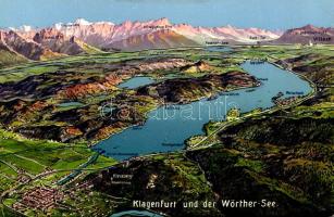 Klagenfurt und der Wörther-See, map