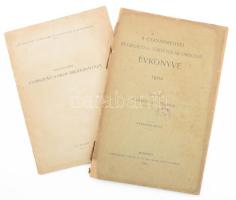 A Csanádmegyei Régészeti és Történelmi Társulat évkönyve III. köt. 1902. Szerk.: Czinkotszky Márton. Bp., 1902, Hornyánszky Viktor, 99+1 p. Kiadói papírkötés, megviselt állapotban, az elülső borító levált, a fűzése laza, foltos. + Katona Imre: Csongrád város bibliográfiája. Szegedi Egyetemi Könyvtár kiadványai 32. sz. Szeged, 1954, (Csongrádmegyei Nyomdaipari Vállalat-ny.), 42+2 p. Kiadói papírkötés, foltos borítóval. Megjelent 500 példányban.