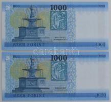 2017. 1000Ft (2x) sorszámkövetők "DP 9211915 - DP 9211916" T:UNC