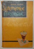 1965 Mann Endre: Sütemények és édességek szakácskönyv a Meridiane könyvkiadótól, Bukarest, kisebb gerinc és borító sérülésekkel