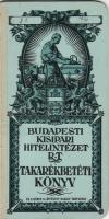 1927 Budapesti Hitelintézeti Rt. dekoratív takarékbetétkönyv
