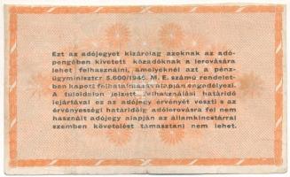 1946. 100.000.000AP kézzel vágott T:F,VG
Adamo P55