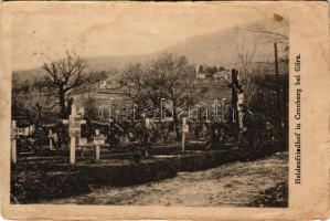 K.u.k. Heldenfriedhof in Cronberg bei Görz / Első világháborús hősi halottak temetője Olaszországban, Gorizia közelében / WWI Austro-Hungarian military cemetery in Coronini, Italy (EK) + "K.u.k. Bahnhofkommando Görz Südbahnhof"