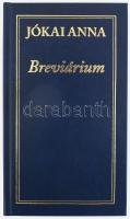 Jókai Anna: Breviárium. Vál. és szerk.: Tenke Sándor. Bp., 2005, Széphalom Könyvműhely. Első kiadás. Kiadói műbőr kötés. A szerző, Jókai Anna (1932-2017) által DEDIKÁLT példány.