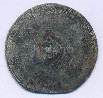 Pécs ~1910-1920. "Pécs Szabad Királyi Város - 5 dkg szalonna" egyoldalas fém bárca T:F