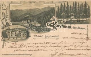 Koritnyica Sophia fountain and Kurhaus litho (EK)