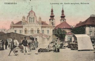 Temesvár Serbian church and market (EK)