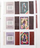 cca 300-400 darab vegyes gyufásdoboz gyűjtemény, berakóba ragasztva