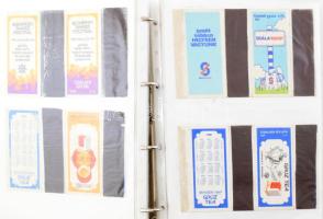 cca 300-400 darab vegyes gyufásdoboz gyűjtemény, berakóba ragasztva