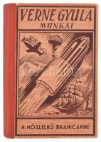 Verne Gyula: A hőslelkű Branicanné. Bp., [1944], Forrás, 224 p. Kiadói félvászon-kötés, az elülső szennylapon ajándékozási bejegyzéssel, a könyvtesttől részben elváló borítóval.