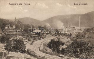 Anina railway station and factories