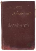 Simonyi Zsigmond: A magyar nyelv. Bp., 1905, Athenaeum, VI+485+3 p.+ 2 (színes kétoldalas térképek) t. + 2 (kétoldalas mellékletek, köztük egy színes hasonmás) t. 2. kiadás. Kiadói egészvászon-kötés, kopott, foltos borítóval, sérült gerinccel, kijáró elülső előzéklappal, foltos lapokkal.