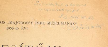 Vörös Márton: Pécsi tűzoltóság a XVIII. században. DEDIKÁLT! Különlenyomat: a Pécs Szab. Kir. Város ...