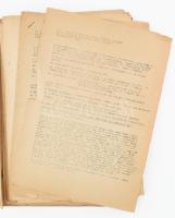 1965-1966 Végvári Lajos művészettörténész előadásai, 12 db. Ut-, Vasuttervező Vállalat "Szőnyi ...