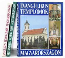 Templomok Magyarországon sorozat 3 kötete:   Dercsényi Balázs - Hegyi Gábor - Marosi Ernő - Török József: Katolikus templomok Magyarországon. Dr. Seregély István egri érsek előszavával. Bp., 1992, Hegyi és Társa Kiadó. Gazdag képanyaggal illusztrált. Kiadói papírkötés.;   Dercsényi Balázs - Hegyi Gábor - Marosi Ernő - Takács Béla: Református templomok Magyarországon. Dr. Hegedűs Lóránt előszavával. Bp., 1992, Hegyi és Társa Kiadó. Gazdag képanyaggal illusztrált. Kiadói aranyozott egészvászon-kötés, kiadói papír védőborítóban, jó állapotban.;   Dercsényi Balázs-Foltin Brunó-G.Györffy Katalin-Hegyi Gábor-Winkler Gábor-Zászkaliczky Zsuzsanna: Evangélikus templomok Magyarországon. Bp.,1992, Hegyi&Társa. Gazdag képanyaggal illusztrálva. Kiadói aranyozott egészvászon-kötés, kiadói papír védőborítóban, jó állapotban.;